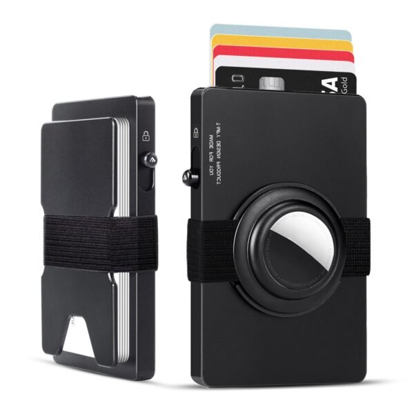 9-1.jpg TOYFID All-Aluminum Pop Up Slide Rfid Slim Card Holder Wallet With Airtag Holder
