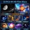 2025 Upgraded Projector HD High Brightness Wide Projection Planet Projector