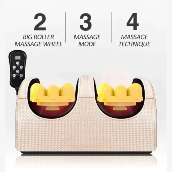 A1a458688ebf146438289b2cce5dafa33h.webp Remote Control Electric Foot Massager Blood Circulation Hot Compression Shiatsu Kneading Roller Full Body Massage Relax Machine