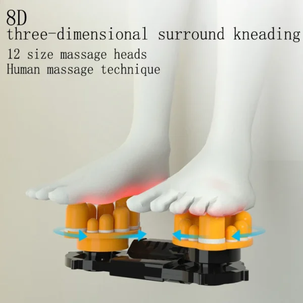 A2473d84a6cd1449384838c527487489aZ.webp Remote Control Electric Foot Massager Blood Circulation Hot Compression Shiatsu Kneading Roller Full Body Massage Relax Machine