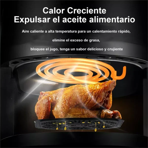 Adb077d3656e94546ae999b1ae7c0c071x-2.webp 2400W 8L Large Capacity Intelligent LCD display Air Fryer Without ill Fryer Oven For Frying French Fries And grid Chicken