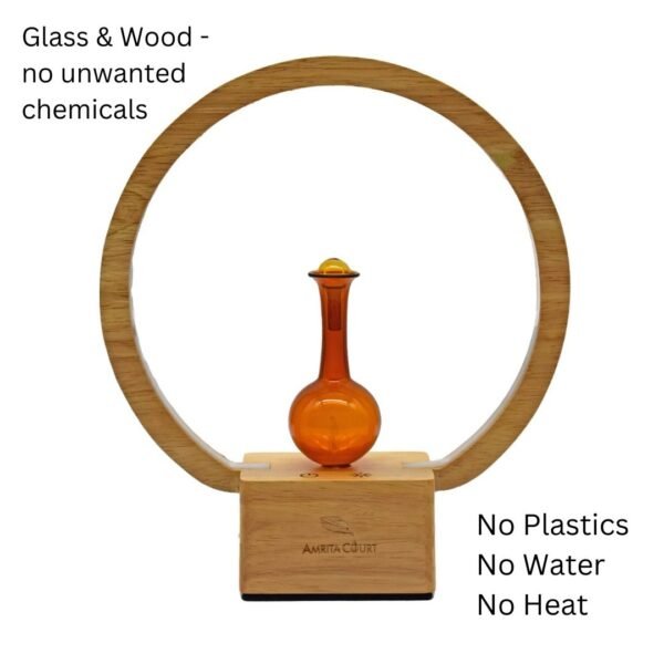 Luna-NoPlasticsNoWaterNoHeat.jpg LUNA Eco-Friendly Nebuliser | Ringlight Waterless Aroma Diffuser | No Plastics Pure Essential Oil Diffusing