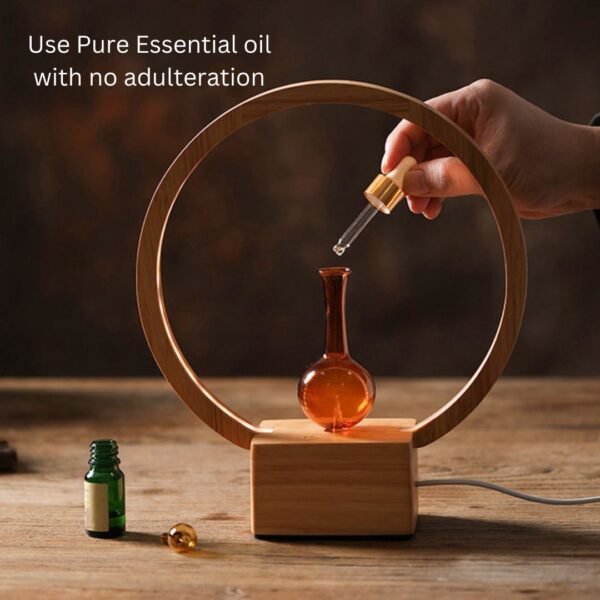 Luna-onlyessentialoil.jpg LUNA Eco-Friendly Nebuliser | Ringlight Waterless Aroma Diffuser | No Plastics Pure Essential Oil Diffusing