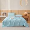 1pc Cooling Summer Quilt,Blue Grey AB Side Cool Feeling Comforter.Smooth,Skin-friendly Blanket Home Kids Adult Bedding 150*200cm