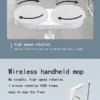 Electric Water Mop Cleaner Machine 360° Rotatable Spin Cleaning Mop Squeeze Wet and Dry Use Hand Push Household Floor Cleaning