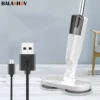 Electric Water Mop Cleaner Machine 360° Rotatable Spin Cleaning Mop Squeeze Wet and Dry Use Hand Push Household Floor Cleaning