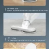 Electric Water Mop Cleaner Machine 360° Rotatable Spin Cleaning Mop Squeeze Wet and Dry Use Hand Push Household Floor Cleaning