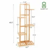 Bamboo 5 / 6  Tier  Plant Stand Rack Multiple Flower Pot Holder Shelf Indoor Outdoor Planter Display Shelving Unit for Patio