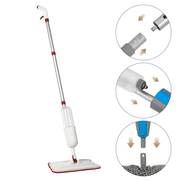 Se6109a10e85b41b899b79f521ee27017G.webp Mop With Spray For 360 Degree Spin Mop With Water Tank And Spray Function For Quick Floor Cleaning Household Cleaning Tool