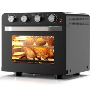 Se6fca888320f45b2932fe2fe41fc3355y-3.webp Karinear 36L Air Fryer Oven, 1700W Stainless Steel Airfryer 10 in 1 Countertop Oven, Double-layered Glass Door, Accessory Set
