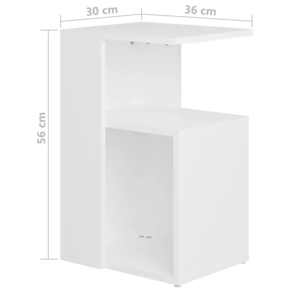 Sf75c14b020934f40a07d7209b31bbc86m.webp White side Table 36x30x56 cm agglomerated Nordic coffee Table for living room side