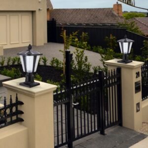 Solar Pillar Headlights With Dimmable LEDs - 2 Packs Unavailable Platforms- Temu