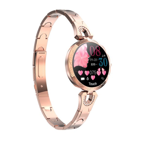 Women's Waterproof Smartwatch – Heart Rate Monitor, Fitness Tracker & Cycle Reminder