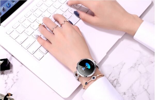 Women's Waterproof Smartwatch – Heart Rate Monitor, Fitness Tracker & Cycle Reminder
