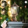 1a3f1051-e9e0-459e-bd07-29d57a409485.jpg 20 Golden Solar Powered LED Outdoor Lantern, Vintage Garden Light With Elegant Glass Design For Pathways, Yards, And Patios 1-Pack
