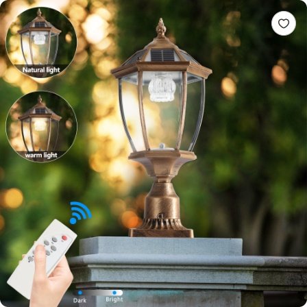 1a3f1051-e9e0-459e-bd07-29d57a409485.jpg 20 Golden Solar Powered LED Outdoor Lantern, Vintage Garden Light With Elegant Glass Design For Pathways, Yards, And Patios 1-Pack