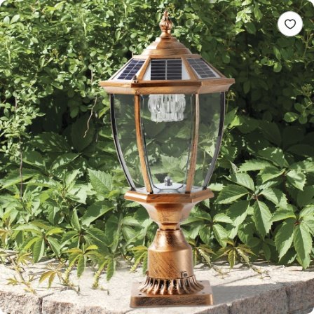50152664-741d-4a55-af69-cbd615a5d430.jpg 20 Golden Solar Powered LED Outdoor Lantern, Vintage Garden Light With Elegant Glass Design For Pathways, Yards, And Patios 1-Pack