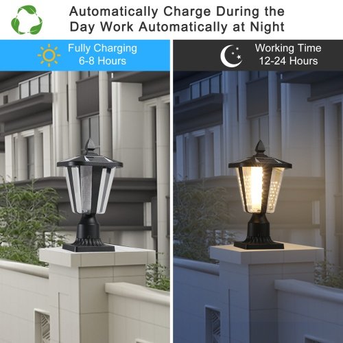 5ad464b1-9254-463b-98b8-f1429aae23b6.jpg Solar Pillar Headlights With Dimmable LEDs - 2 Packs Unavailable Platforms- Temu