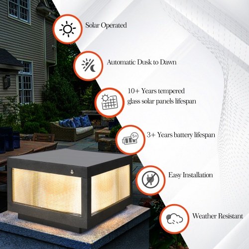 65276a1a-f3c3-4f16-b6d5-4c474bef482a.jpg Solar Wall Light with Dimmable LEDs – IP65 Waterproof, 100% Solar Powered Outdoor LED Light