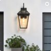 8e515901-eaff-47cb-ad38-dc199c10c338.jpg 211-Pack Outdoor Wall Lantern Light Modern Black Metal & Clear Glass Sconce For Porch, Patio, And Garden Lighting Bulb Not Included