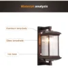 S0cc063a5537f47d3a3a513d38e65730ds.webp Outdoor Wall Lamp Metal Waterproof Outside Wall Lights AC90-260V Exterior Wall Lighting for Hotel Villa Big Porch Garden Gate