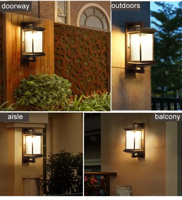 S13216c43385b4b769eaffef5834d15b4B-1.webp Outdoor Wall Lamp Metal Waterproof Outside Wall Lights AC90-260V Exterior Wall Lighting for Hotel Villa Big Porch Garden Gate