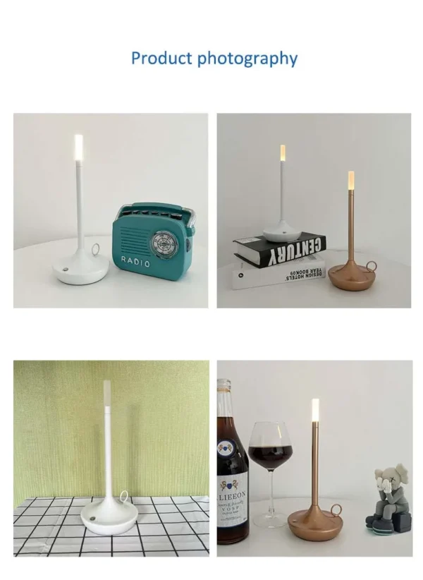 S1f9fe451e0eb4362bb4e922e620b3942y.webp Luxury Style Decorative Lamp Atmosphere Desk Light for Bedroom Bedside USB Portable Wireless Charging Warm Light Night Light