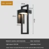S20381b66d7db4791a2d7f60a1e2fb894p.webp LED Wall Lamp E27 Decorative Lighting Outdoor Fixtures Outdoor Porch Wall Lamp Simple Outdoor Lighting Corridor Garden Sconce