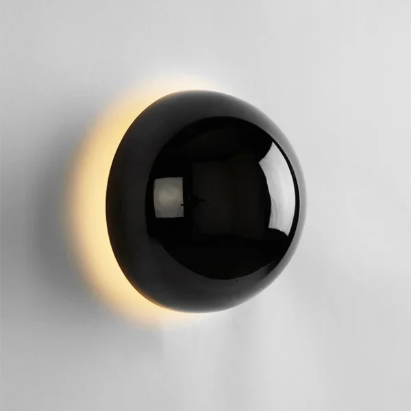 Nordic decorative gold circular wall lamp bedroom bedside living room dining room art minimalist wall mounted lamp