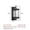 S38066f17c51540d59463bcf56e46d42fh-1.webp Outdoor Wall Lamp Metal Waterproof Outside Wall Lights AC90-260V Exterior Wall Lighting for Hotel Villa Big Porch Garden Gate