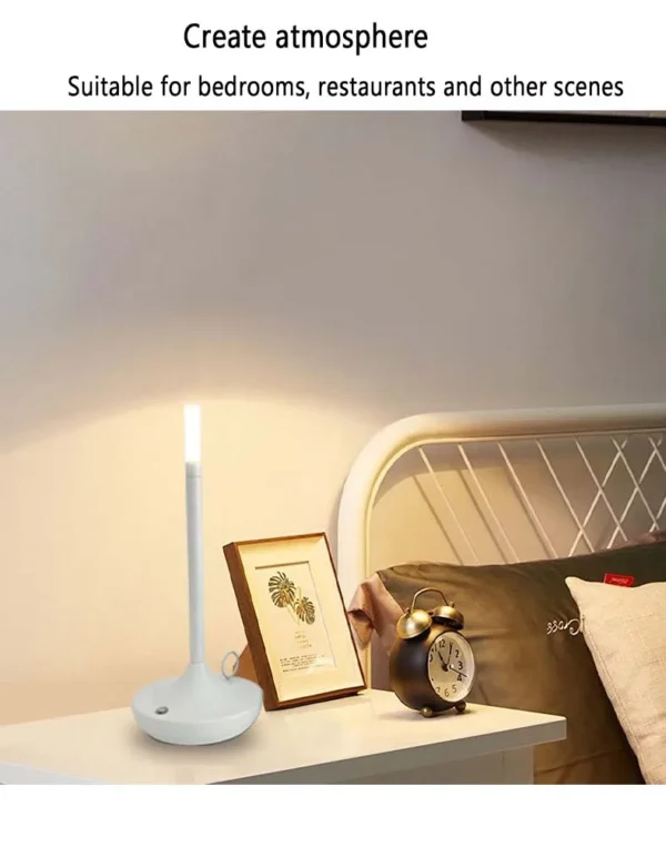 S43dedf08ad3142a0ba8e3f731762c7c12.webp Luxury Style Decorative Lamp Atmosphere Desk Light for Bedroom Bedside USB Portable Wireless Charging Warm Light Night Light