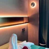 Nordic decorative gold circular wall lamp bedroom bedside living room dining room art minimalist wall mounted lamp