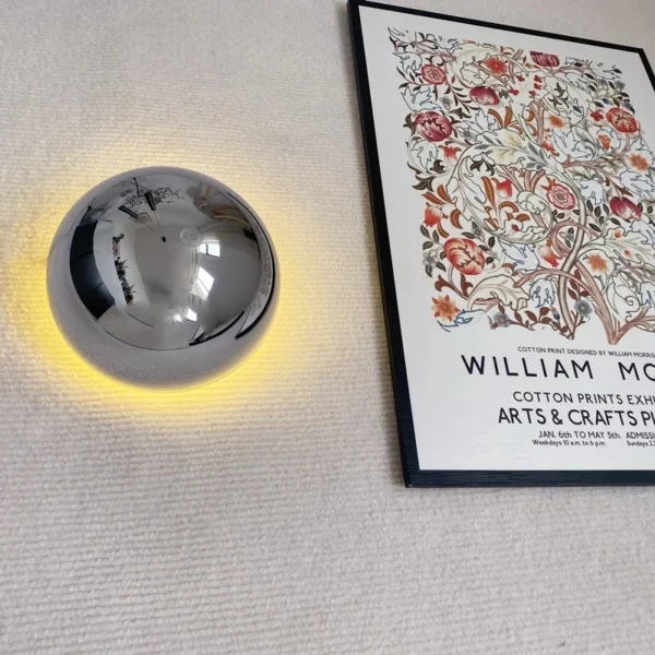Nordic decorative gold circular wall lamp bedroom bedside living room dining room art minimalist wall mounted lamp