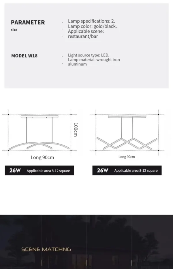 S6606f53d070c463398f2f44dbffb7b5cz.webp Modern Led Chandelier Light Ceiling Lamp Minimalist Nordic Living Room Dining Room Study Decorative Lamps