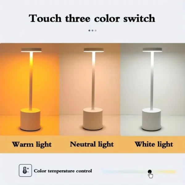 Office Decorative Lamp with Metal Brushed Texture USB Convenient Desk Lamp Suitable for Bedrooms Dining Rooms Living Rooms