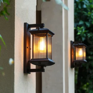 S9803ea2e31d8441a8c79fae04a531f75p-1.webp Outdoor Wall Lamp Metal Waterproof Outside Wall Lights AC90-260V Exterior Wall Lighting for Hotel Villa Big Porch Garden Gate