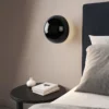 Nordic decorative gold circular wall lamp bedroom bedside living room dining room art minimalist wall mounted lamp