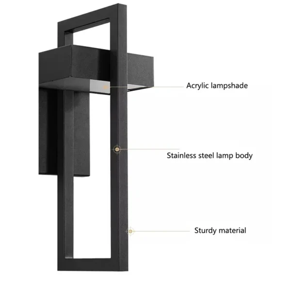 Sad9f170d007f425faa5b7604f75aefdfB.webp LED Wall Lamp E27 Decorative Lighting Outdoor Fixtures Outdoor Porch Wall Lamp Simple Outdoor Lighting Corridor Garden Sconce