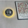 Nordic decorative gold circular wall lamp bedroom bedside living room dining room art minimalist wall mounted lamp