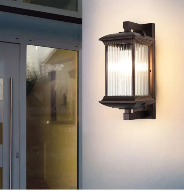 Sc1e5db5bc3dc4aff9ca13ca8b018fa766.webp Outdoor Wall Lamp Metal Waterproof Outside Wall Lights AC90-260V Exterior Wall Lighting for Hotel Villa Big Porch Garden Gate