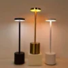 Office Decorative Lamp with Metal Brushed Texture USB Convenient Desk Lamp Suitable for Bedrooms Dining Rooms Living Rooms