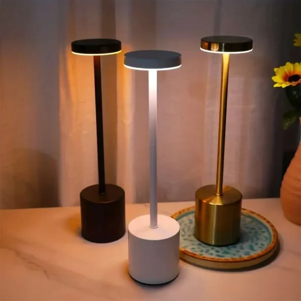 Office Decorative Lamp with Metal Brushed Texture USB Convenient Desk Lamp Suitable for Bedrooms Dining Rooms Living Rooms
