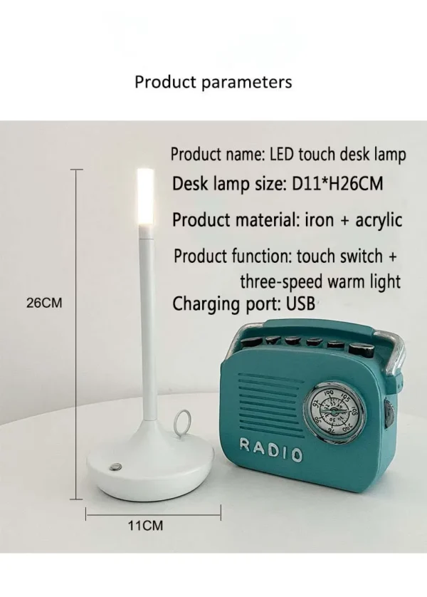 Sd8fcd4fb0b4f4418bbf4063ab0bcb950h.webp Luxury Style Decorative Lamp Atmosphere Desk Light for Bedroom Bedside USB Portable Wireless Charging Warm Light Night Light