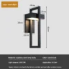 Sd9f3f2a7558f410fb5fc096ee577d03ac.webp LED Wall Lamp E27 Decorative Lighting Outdoor Fixtures Outdoor Porch Wall Lamp Simple Outdoor Lighting Corridor Garden Sconce