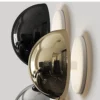 Nordic decorative gold circular wall lamp bedroom bedside living room dining room art minimalist wall mounted lamp