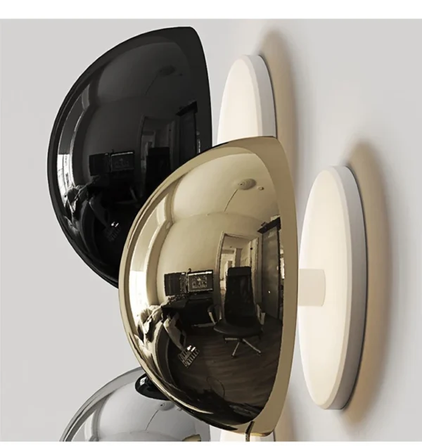 Nordic decorative gold circular wall lamp bedroom bedside living room dining room art minimalist wall mounted lamp