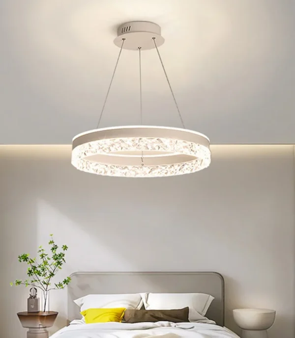 Se47eb0a645a049eeb03f125eb5fe81a86.webp Modern LED Chandelier For Living Room Dining Room Bedroom Study Ring Ceiling Pendant Lamp Lustre Room Decorative Lighting Lamp