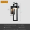 Sf1d0e1a71ae546288db864a9efeda325O.webp LED Wall Lamp E27 Decorative Lighting Outdoor Fixtures Outdoor Porch Wall Lamp Simple Outdoor Lighting Corridor Garden Sconce