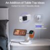 a02a785a-f5b6-4b35-bb1a-e56acdea17ee.jpg 3 In 1 Wireless MagSafe Charging Station For Multiple Devices 30W Adapter Included