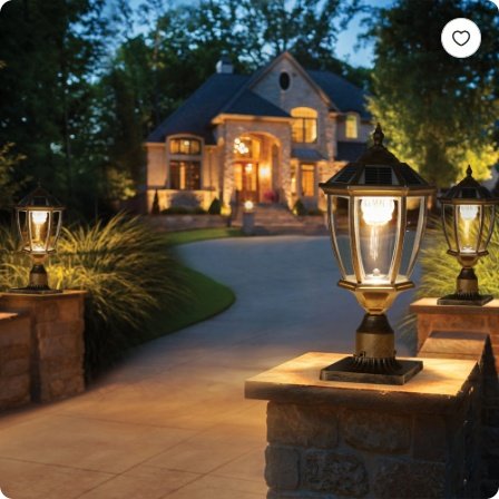 b80b8386-4aea-472e-9d1e-bf12246abccb.jpg 20 Golden Solar Powered LED Outdoor Lantern, Vintage Garden Light With Elegant Glass Design For Pathways, Yards, And Patios 1-Pack